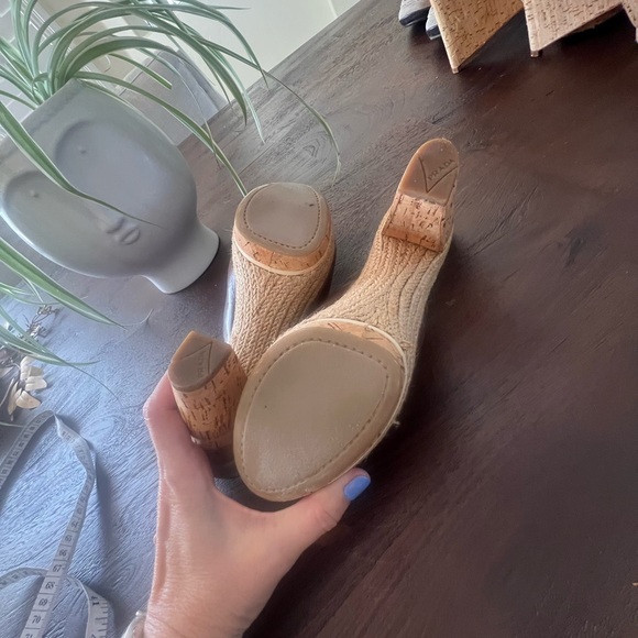 PRADA platform, heel mule clog, asper drill, cork rope leather 36.5 - Picture 9 of 11